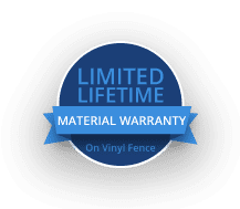 limited lifetime material warranty on vinyl fencing