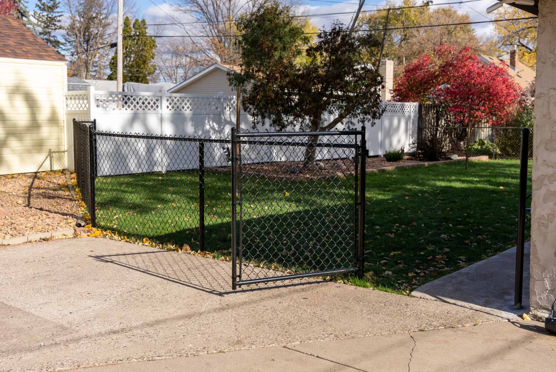 chain link fence gate