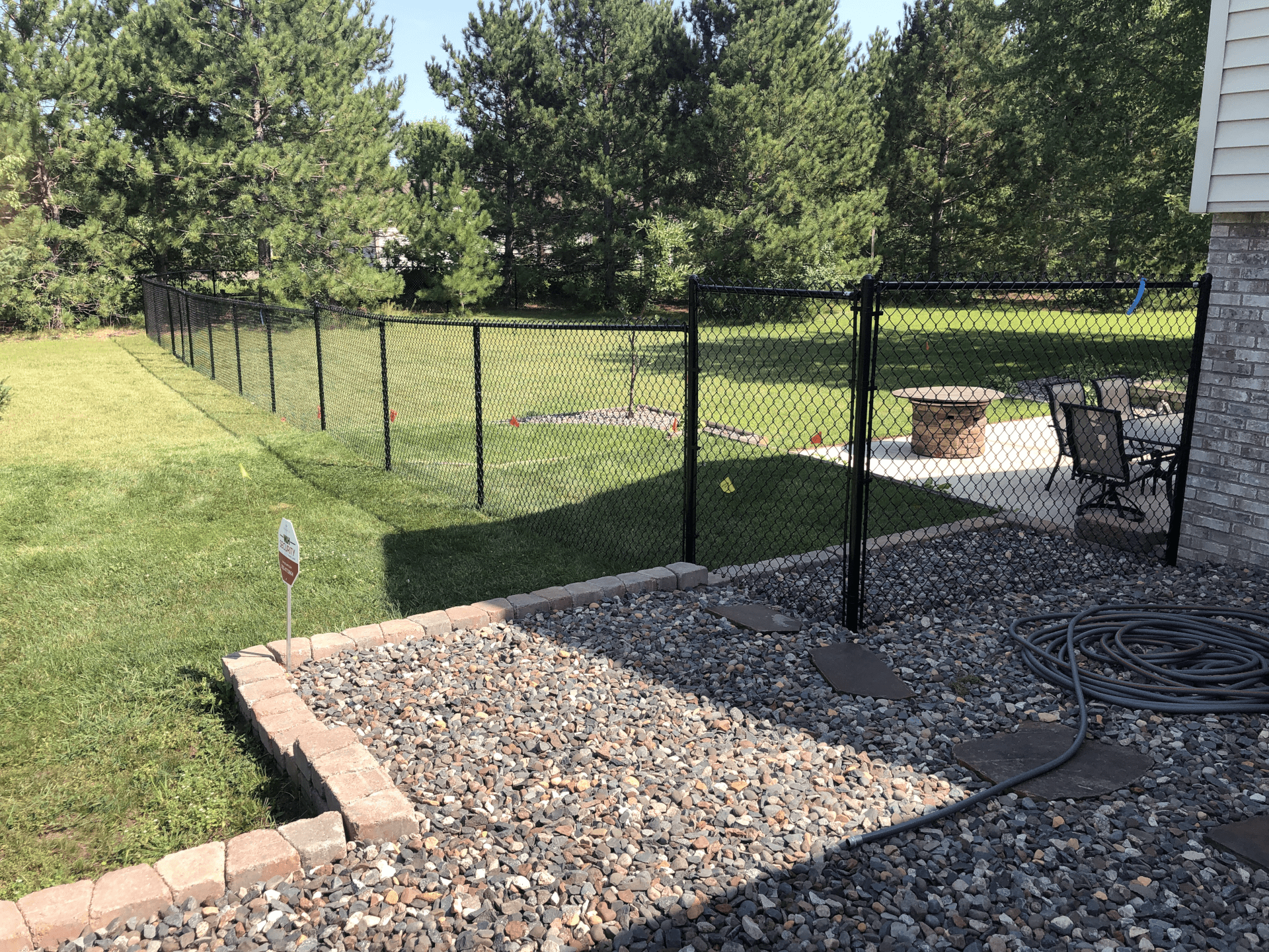 two tier chain link fence